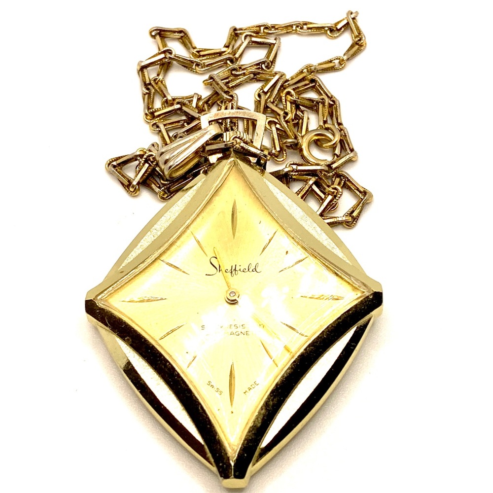 •UPDATE•  Sheffield Vintage Swiss Made Shock Resistant Pendant Watch ✨W8